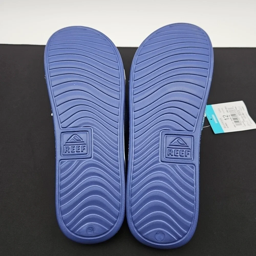 Reef Mulligan Slides Scottish‎ Waters 2 Men's Size 12 New Limited Drop